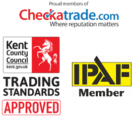 Gutter cleaning accreditations, checktrade, Trusted Trader, IPAF in Ashford